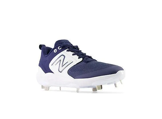 New Balance Men's Fresh Foam X 3000 V6 Metal Baseball Cleats - Navy with White - L3000TN6 Core Runner Day Wear