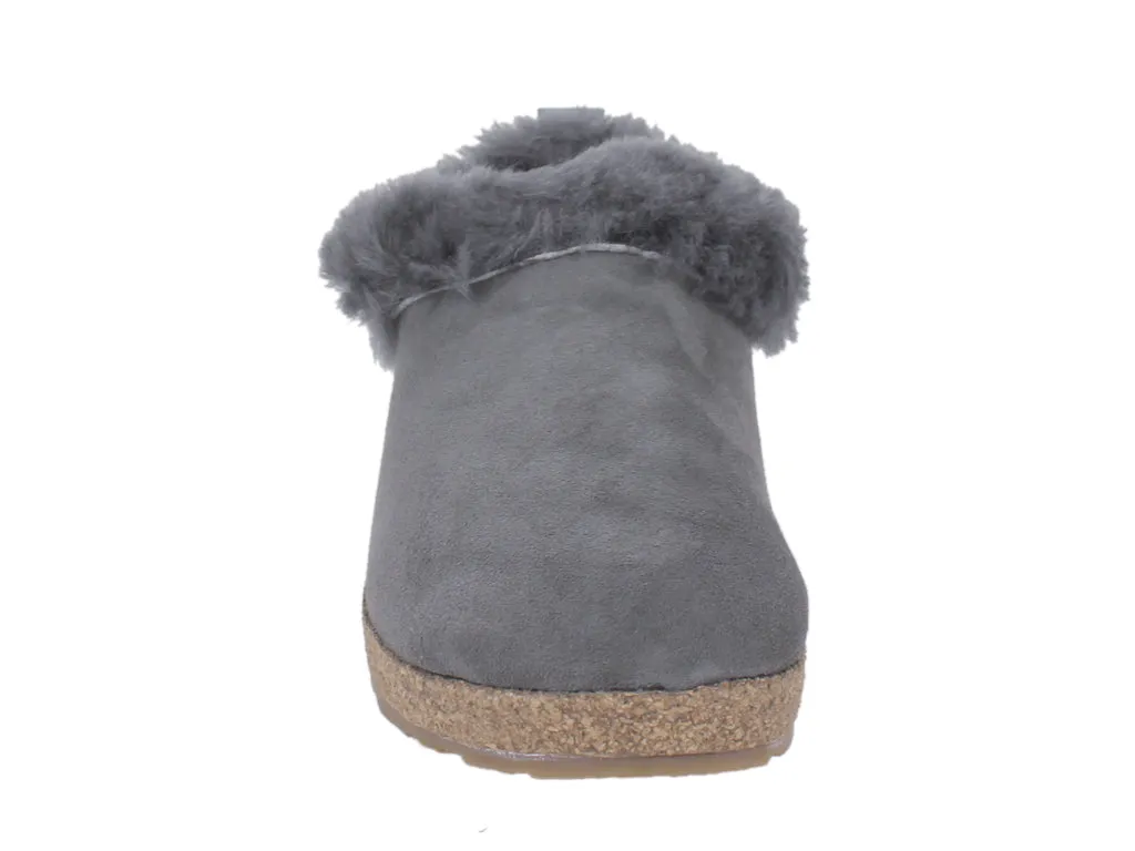 Haflinger Clogs Sheepskin Iceland Anthracite Club Edge Anytime Go