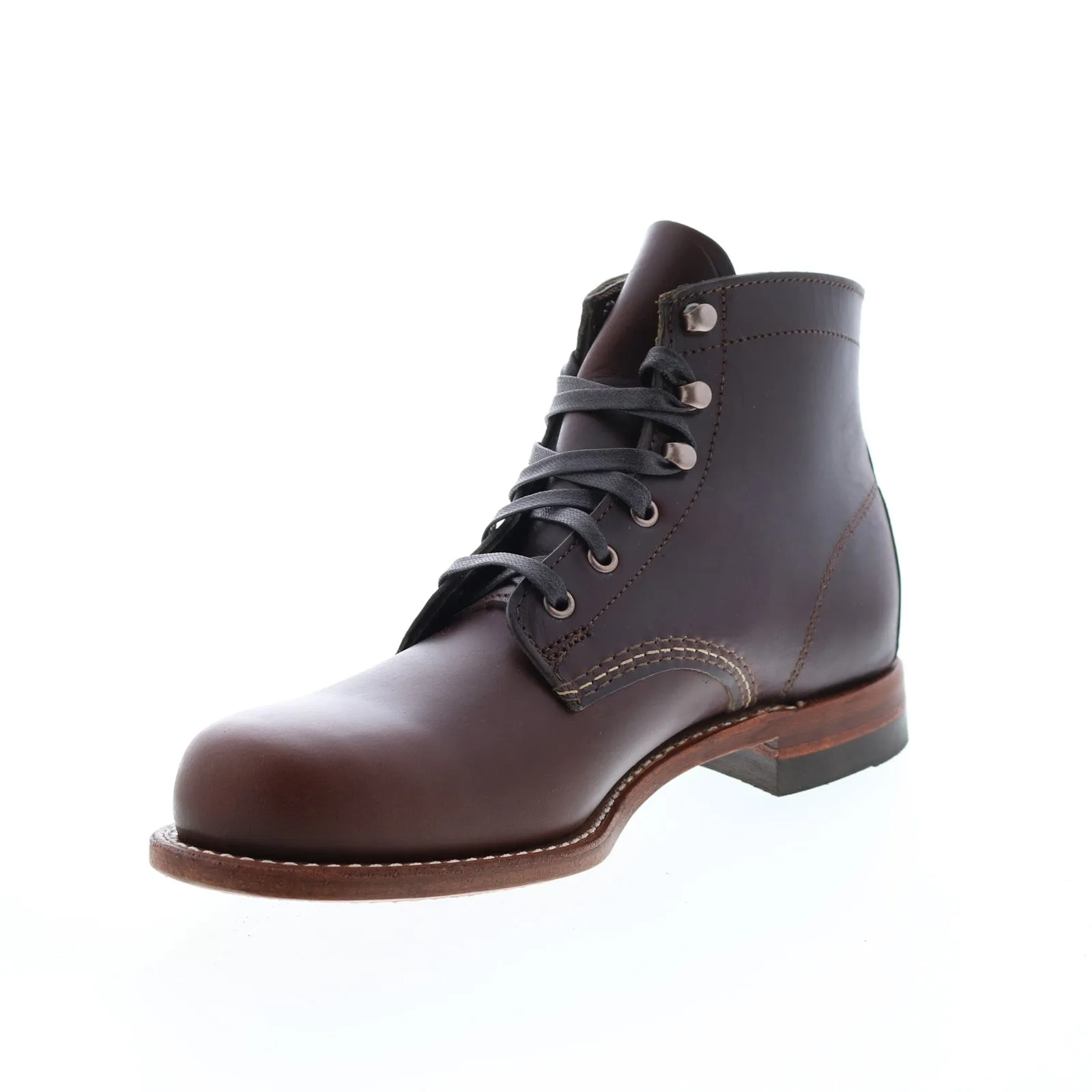 Effortless Look Anti-Slip Function Wolverine 1000 Mile Plain Toe Boot W05301 Mens Brown Casual Dress Boots