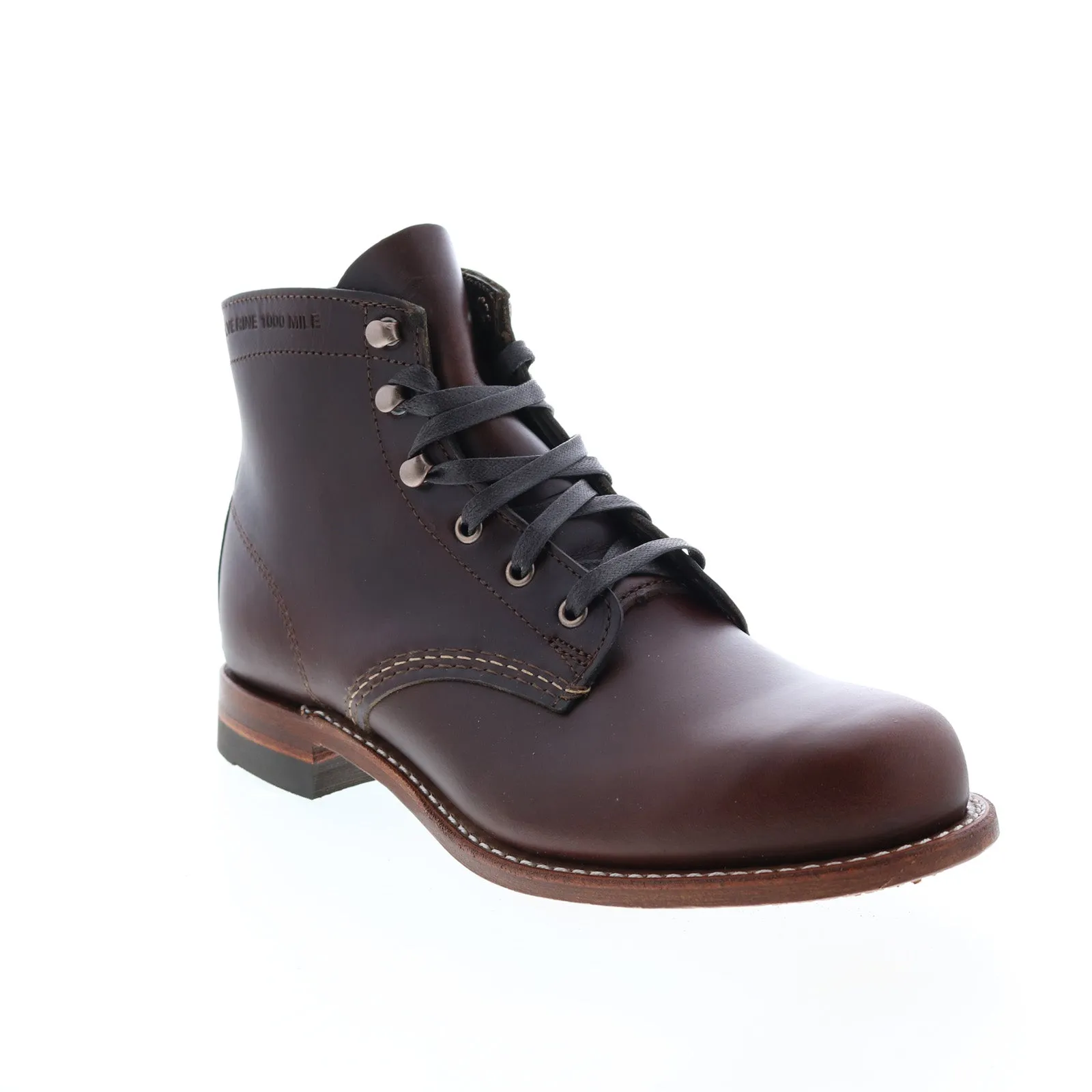 Wolverine 1000 Mile Plain Toe Boot W05301 Mens Brown Casual Dress Boots Outdoor Tested