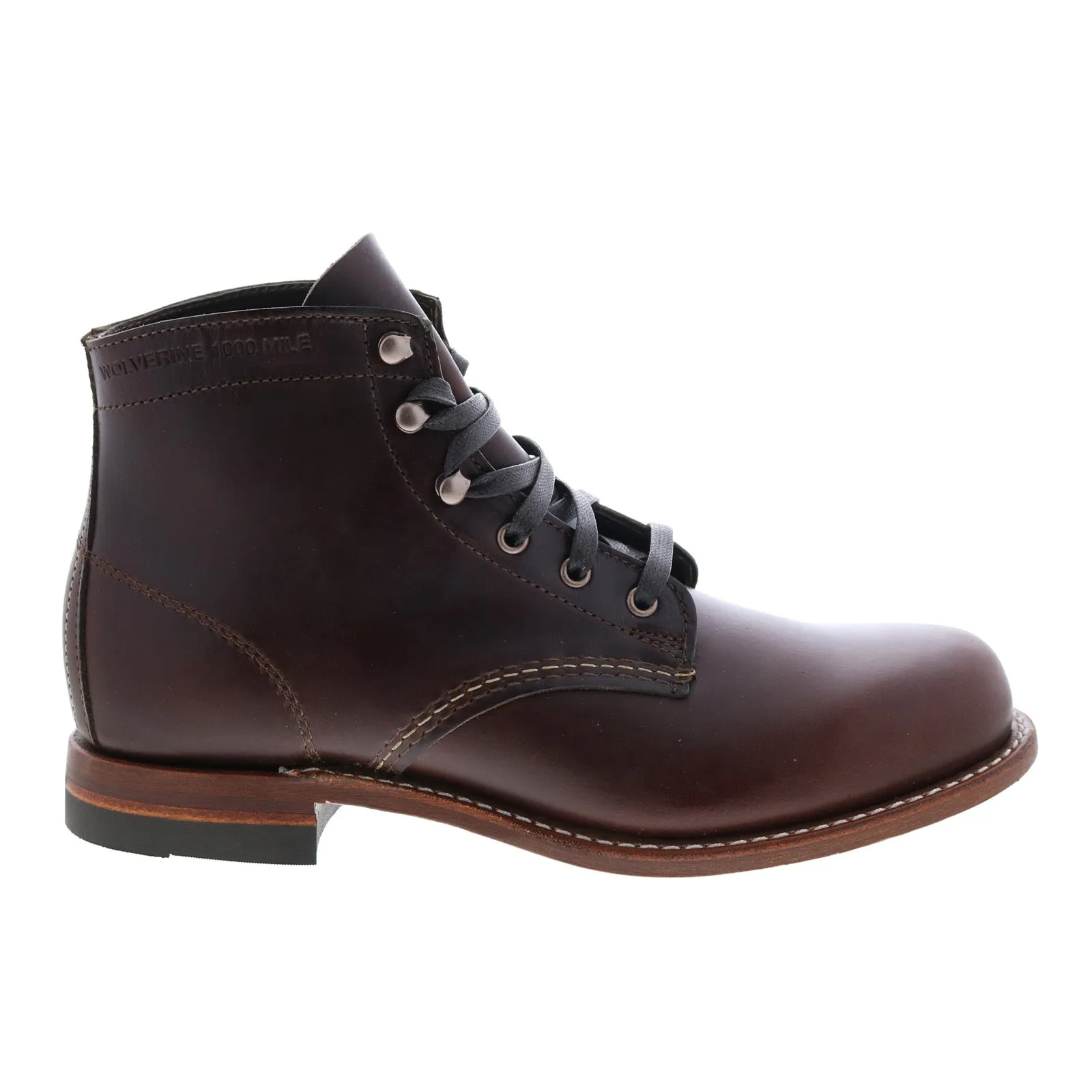 Wolverine 1000 Mile Plain Toe Boot W05301 Mens Brown Casual Dress Boots City Wear