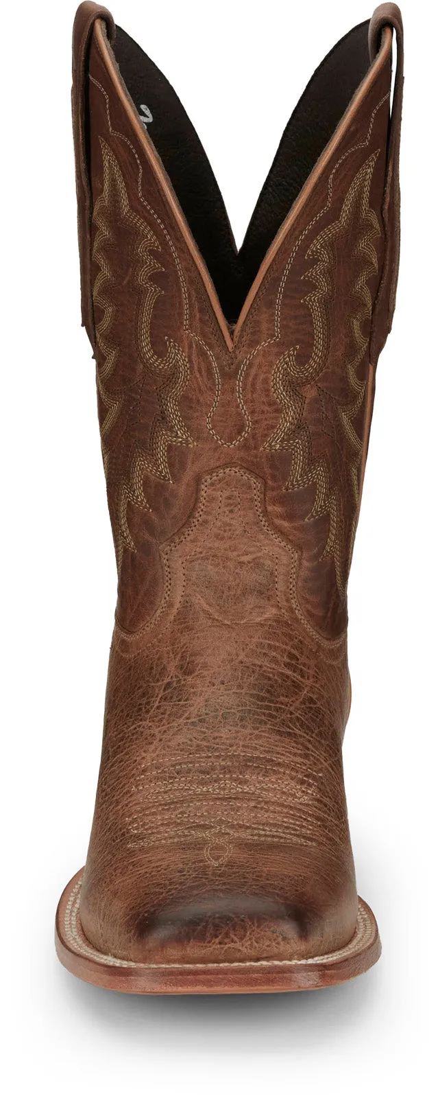 Tony Lama Lowden Square Toe Cowhide Mens Brown Wide Cowboy Western Boots Long Wear Comfort Urban Feel