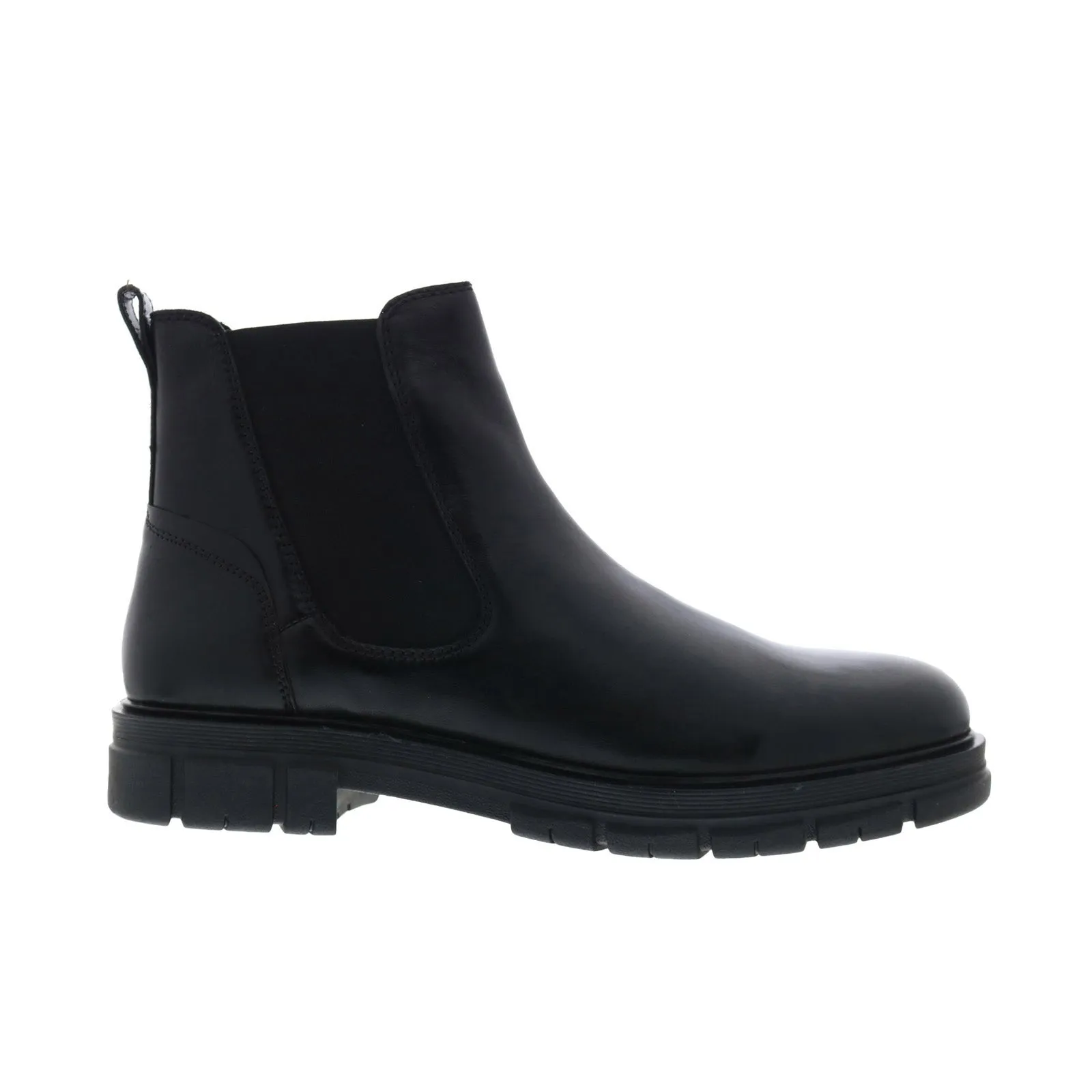Steve Madden Adonis ADON01M1 Mens Black Leather Slip On Chelsea Boots Model