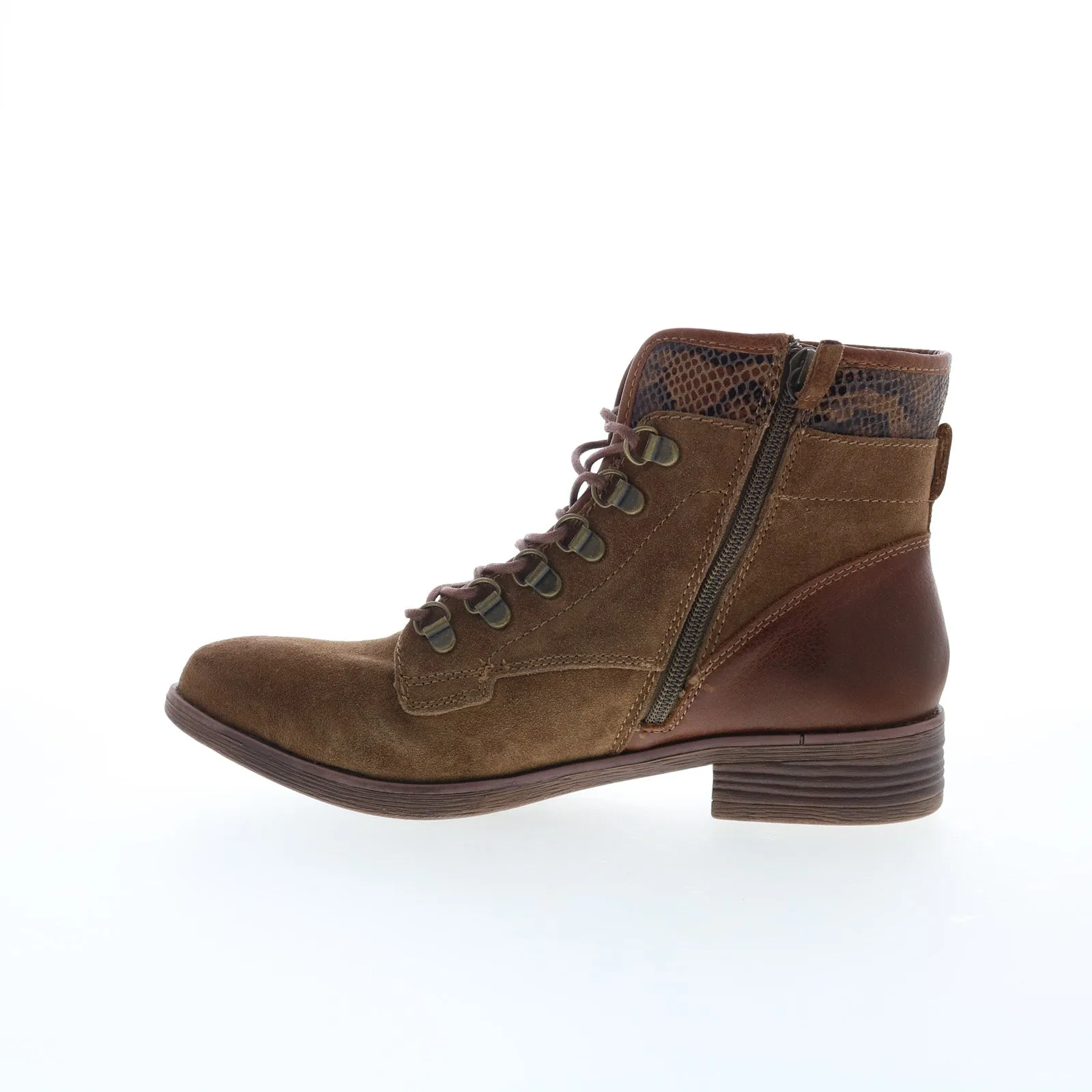 Premium Comfort Wide Sole Comfortiva Tomeo CT0025220 Womens Brown Suede Lace Up Casual Dress Boots