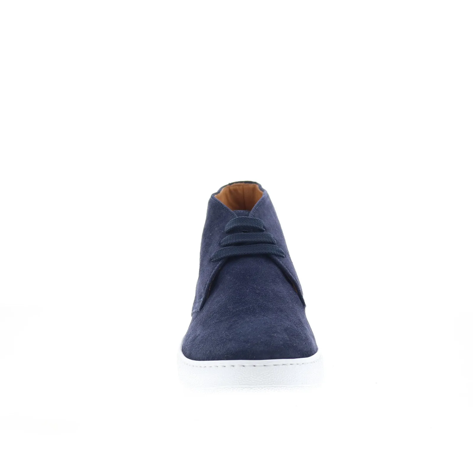 Frost resistant lightweight fabric Zelli Italia Otto Italian Nappa Suede 46-597-NVY Mens Blue Chukkas Boots
