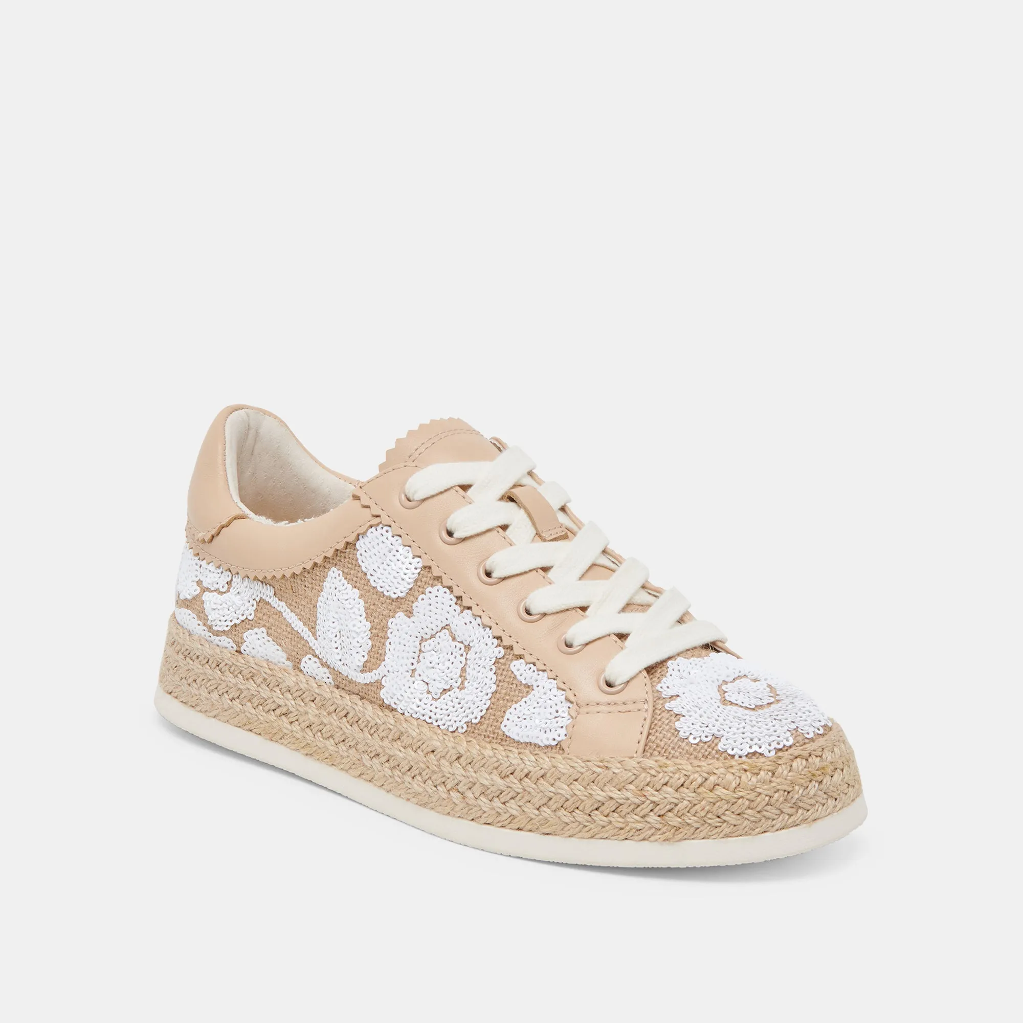 Core Design AZALIA SNEAKERS NATURAL MULTI FLORAL SEQUIN