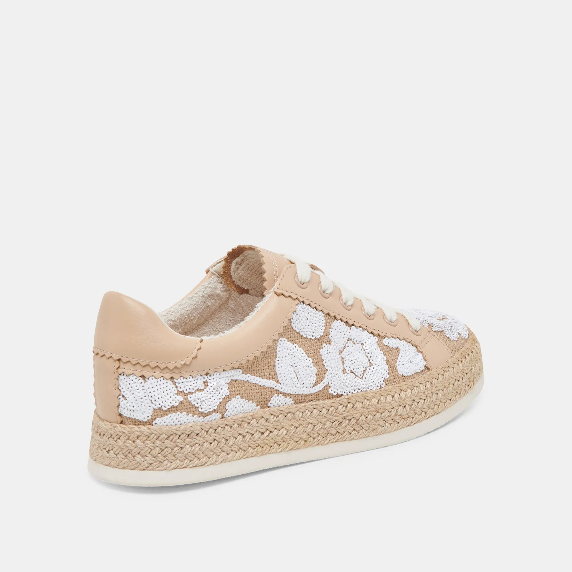 AZALIA SNEAKERS NATURAL MULTI FLORAL SEQUIN Air Ventilation