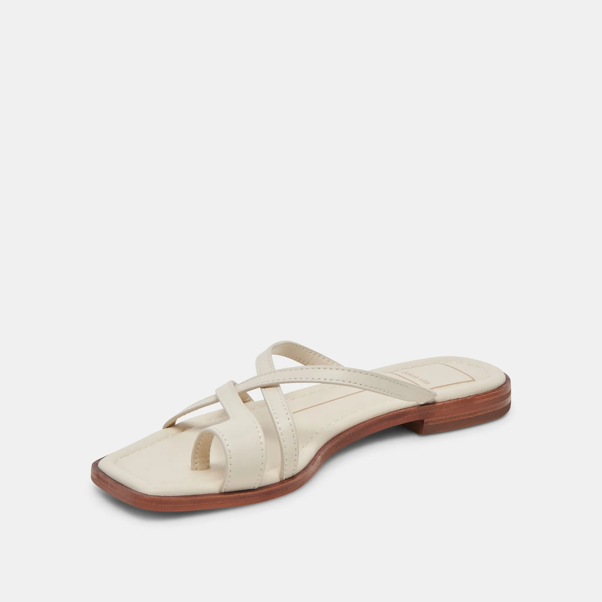 INDIGO SANDALS IVORY LEATHER Street Trend Stylish Go