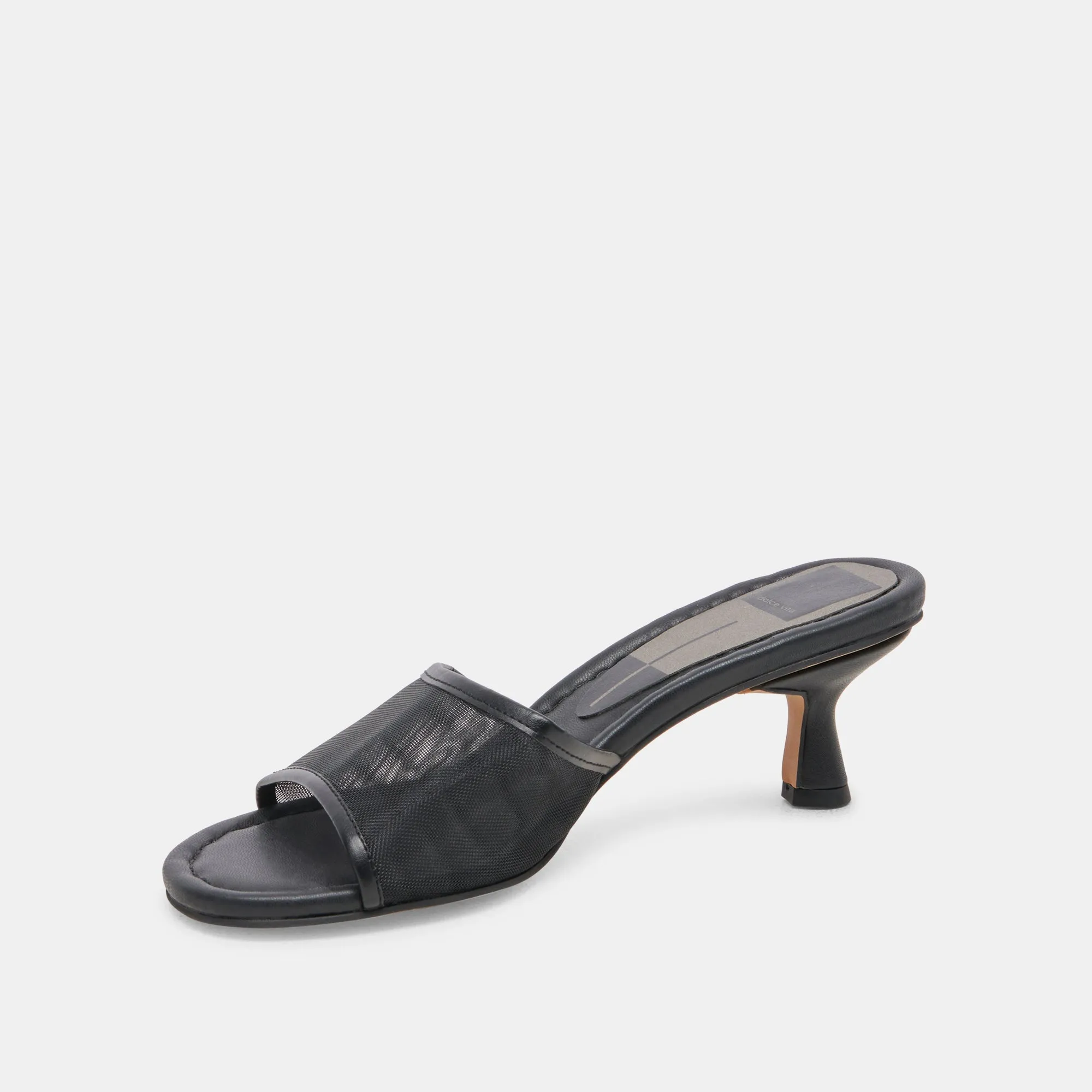 All terrain Strappy Heeled Sandals MEEZA HEELS ONYX MESH
