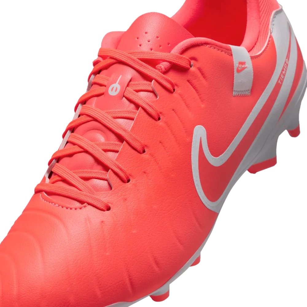 Wardrobe Base TPU Stability Nike Tiempo Legend 10 Academy FG/MG Football Boots (Hot Lava/White)