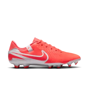 Street Run Nike Tiempo Legend 10 Academy FG/MG Football Boots (Hot Lava/White)