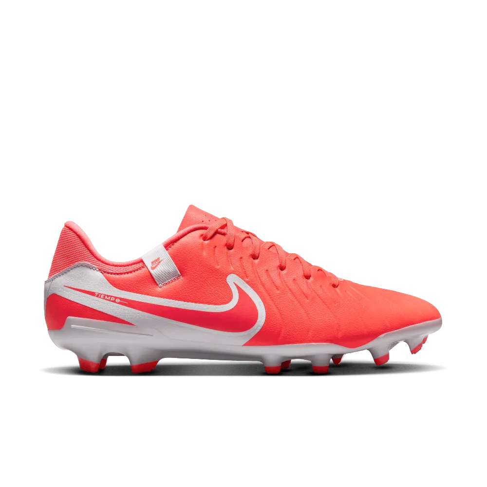 Street Run Nike Tiempo Legend 10 Academy FG/MG Football Boots (Hot Lava/White)