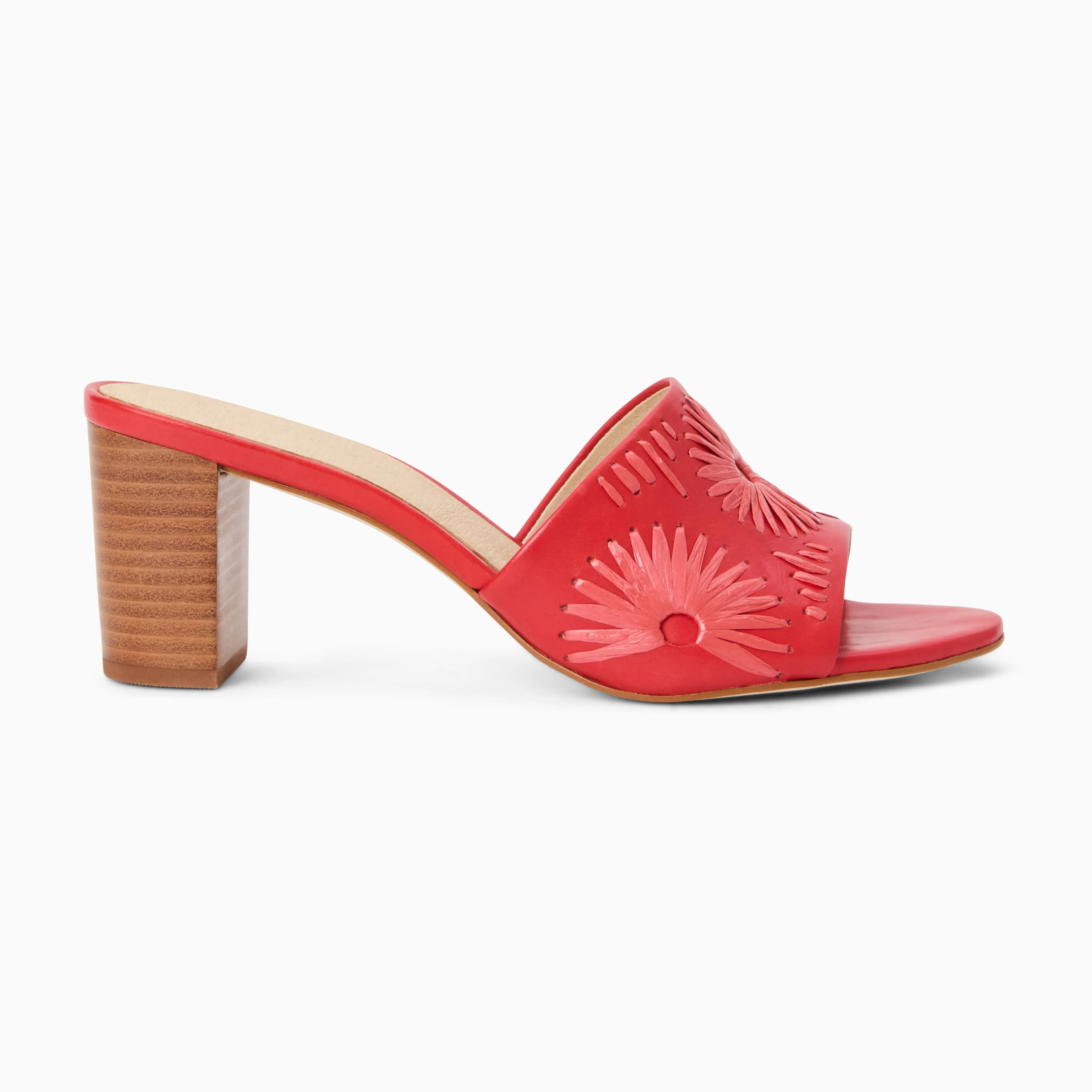Susie Leather Sandal Heel Gloss Mood