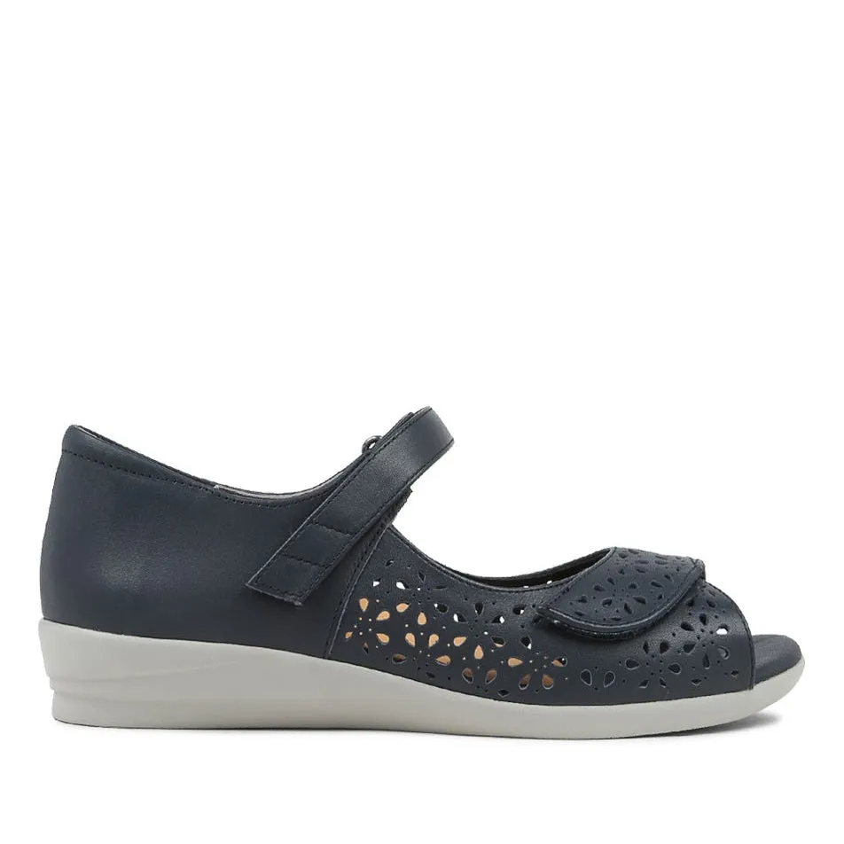 ZIERA DAFFODIL NAVY GREY SOLE Hero Walk Soft Tone
