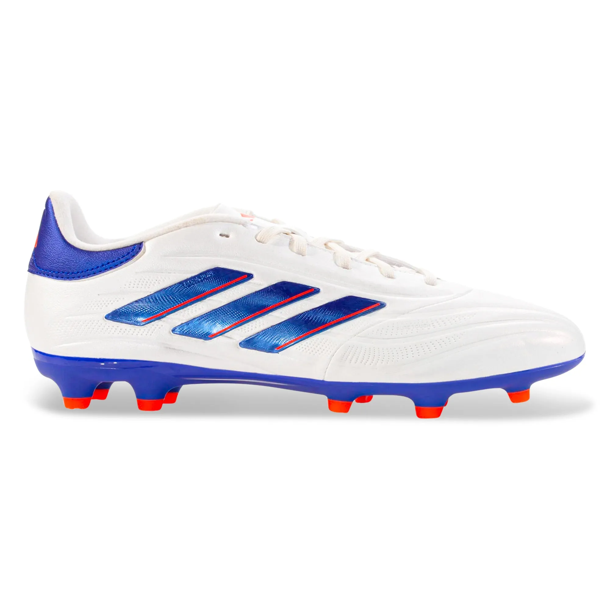 adidas Copa Pure 2 League FG (White/Lucid Blue/Solar Red) Tactical Moves Grass Sport
