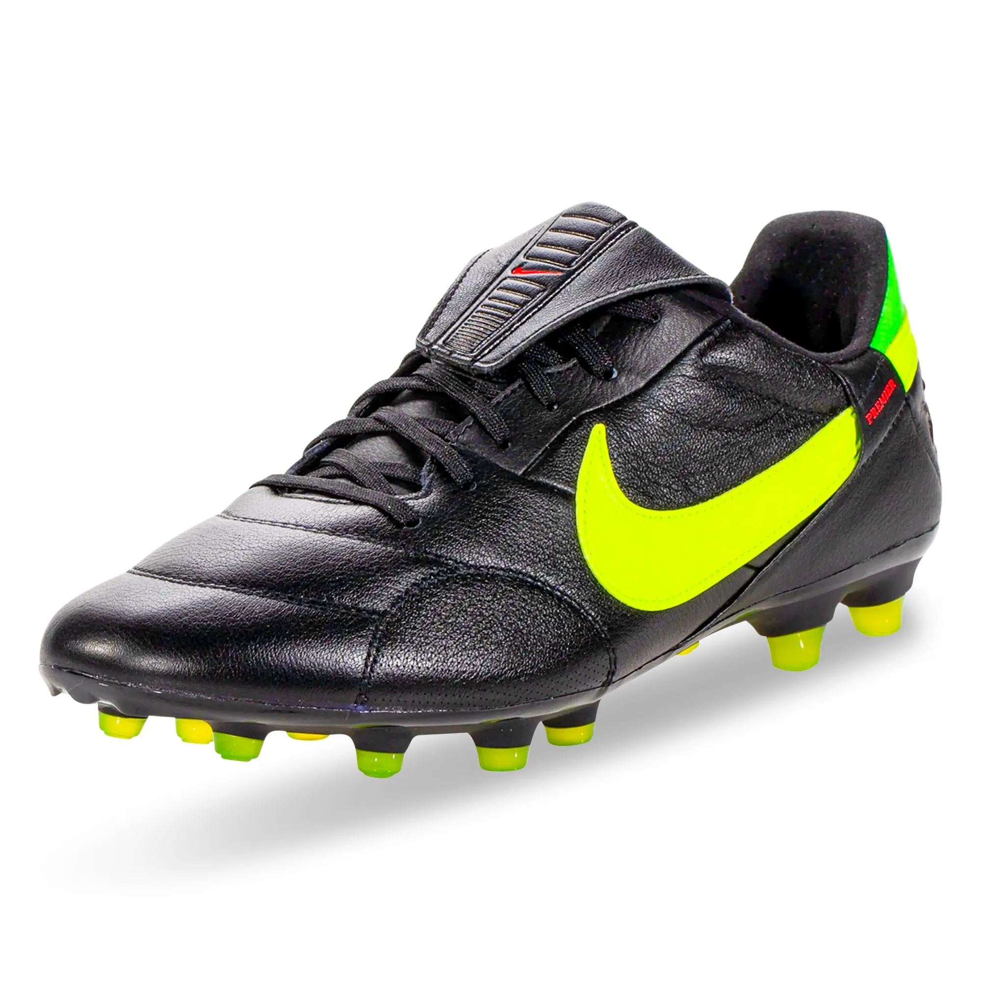 Nike Premier III FG Soccer Cleats (Black/Volt-Green Strike) Multi Surface