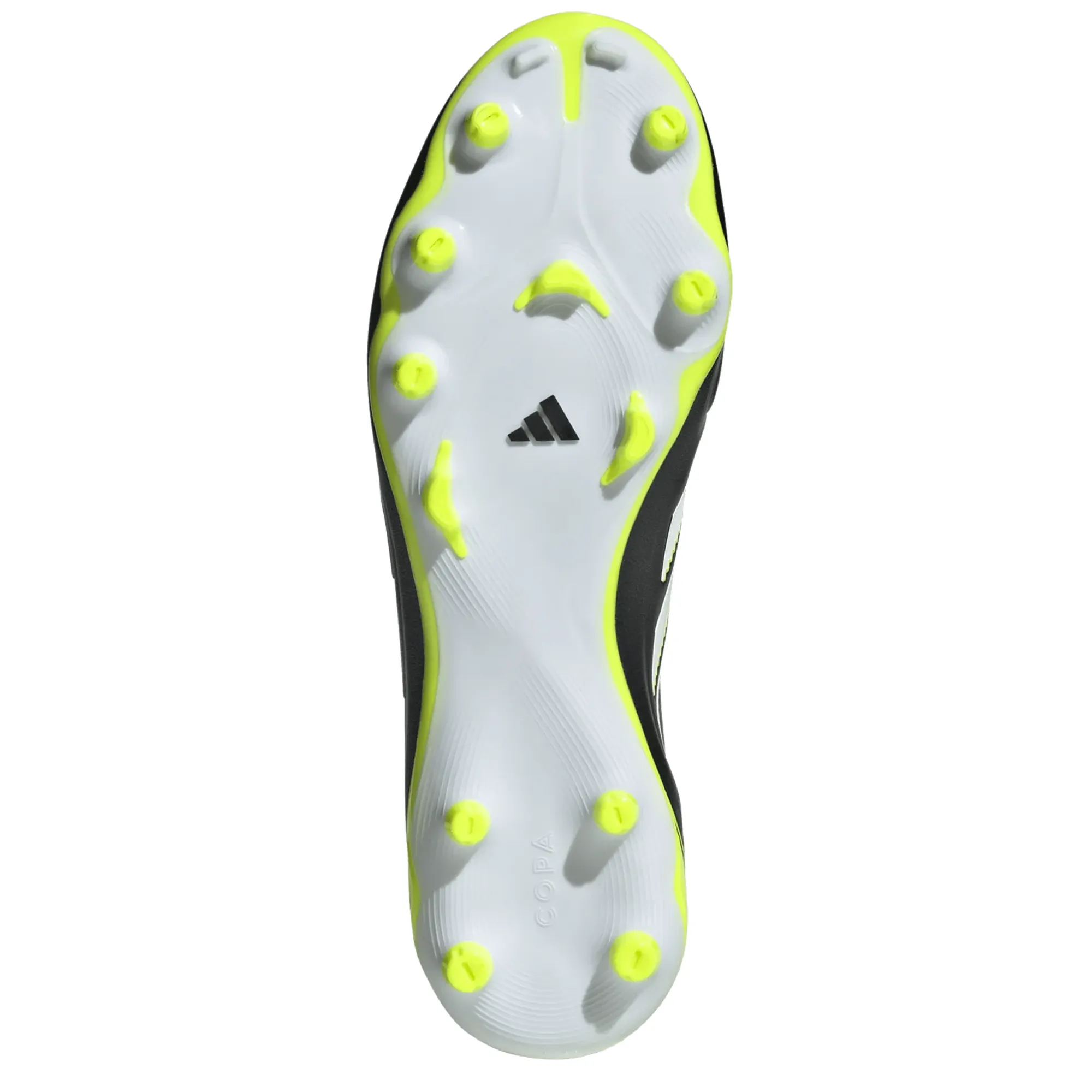 Foot Recovery Scoring Chance adidas Copa Pure III League FG/MG Soccer Cleats (Black/Lucid Lemon)