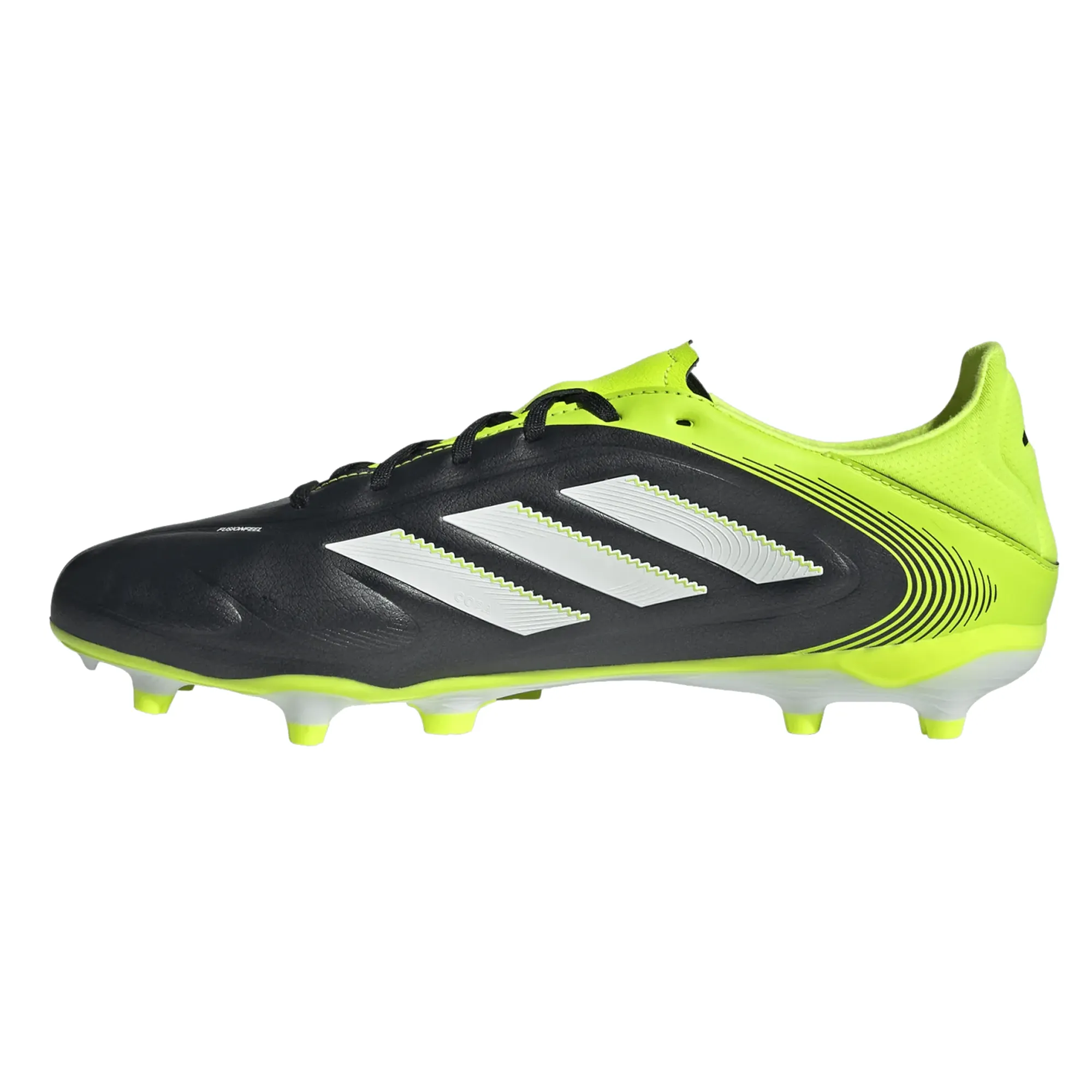 Field Vision sports accessories adidas Copa Pure III League FG/MG Soccer Cleats (Black/Lucid Lemon)