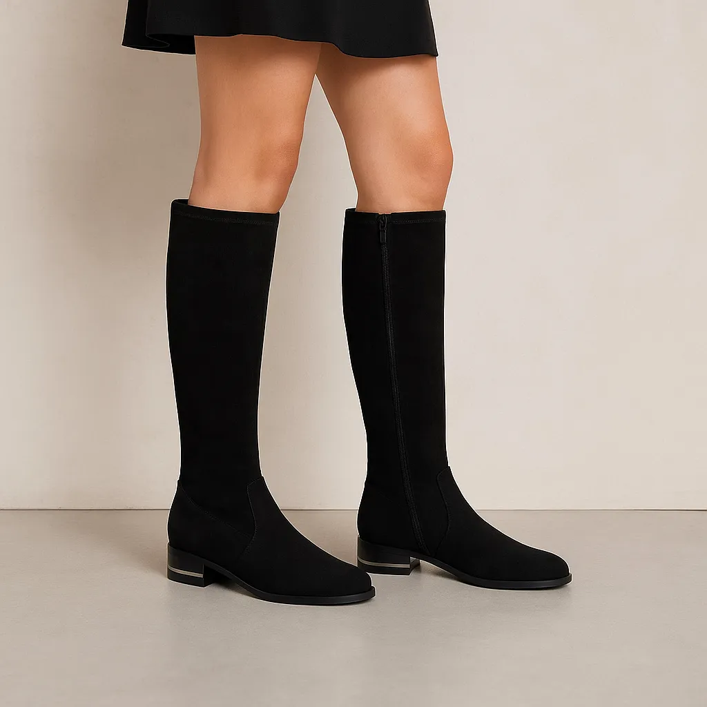 Good Traction Breathable Sole DJANGO & JULIETTE FLOWING BLACK