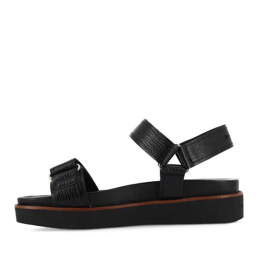 ZANE - BLACK GRAIN LEATHER night orthopedic insole