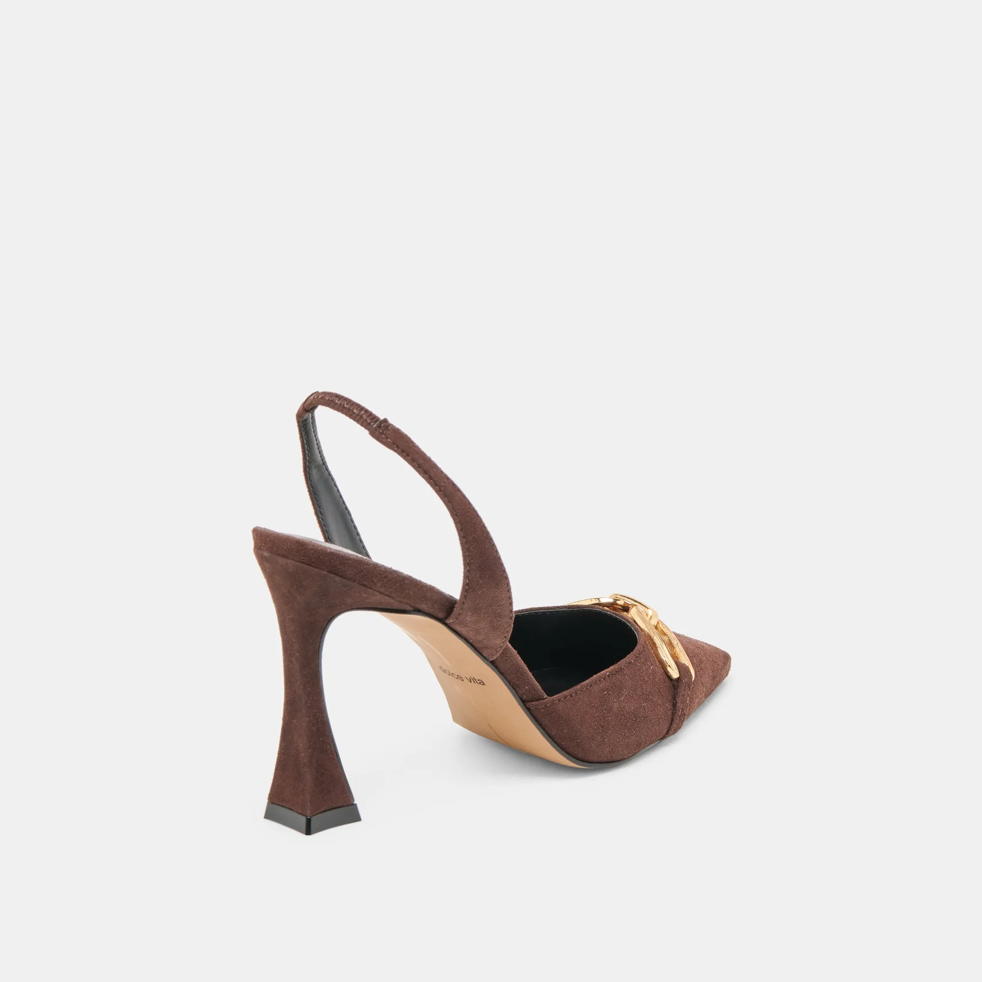MALIK HEELS MAHOGANY NUBUCK Luxury Pumps for Weddings
