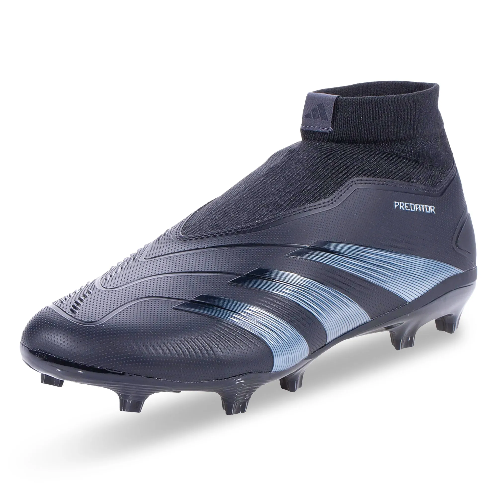 adidas Predator League Laceless Firm Ground Soccer Cleats (Core Black/Core Black) Foot Arch Foot Sprint