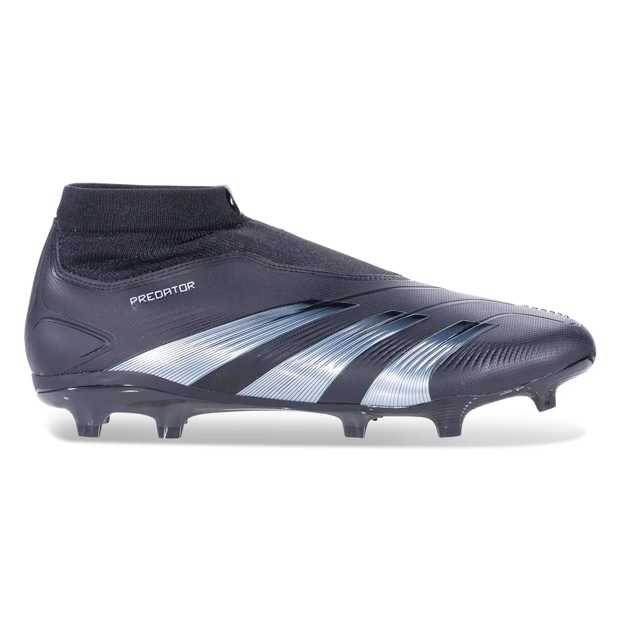adidas Predator League Laceless Firm Ground Soccer Cleats (Core Black/Core Black) Grip Surface Foot Sprint