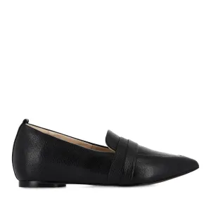 enjoyable HARLOW - BLACK TUMBLED LEATHER