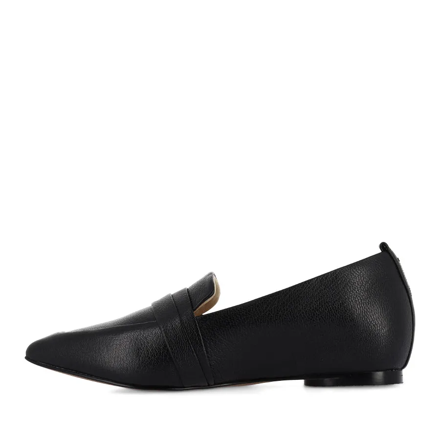 HARLOW - BLACK TUMBLED LEATHER students' preferences driest
