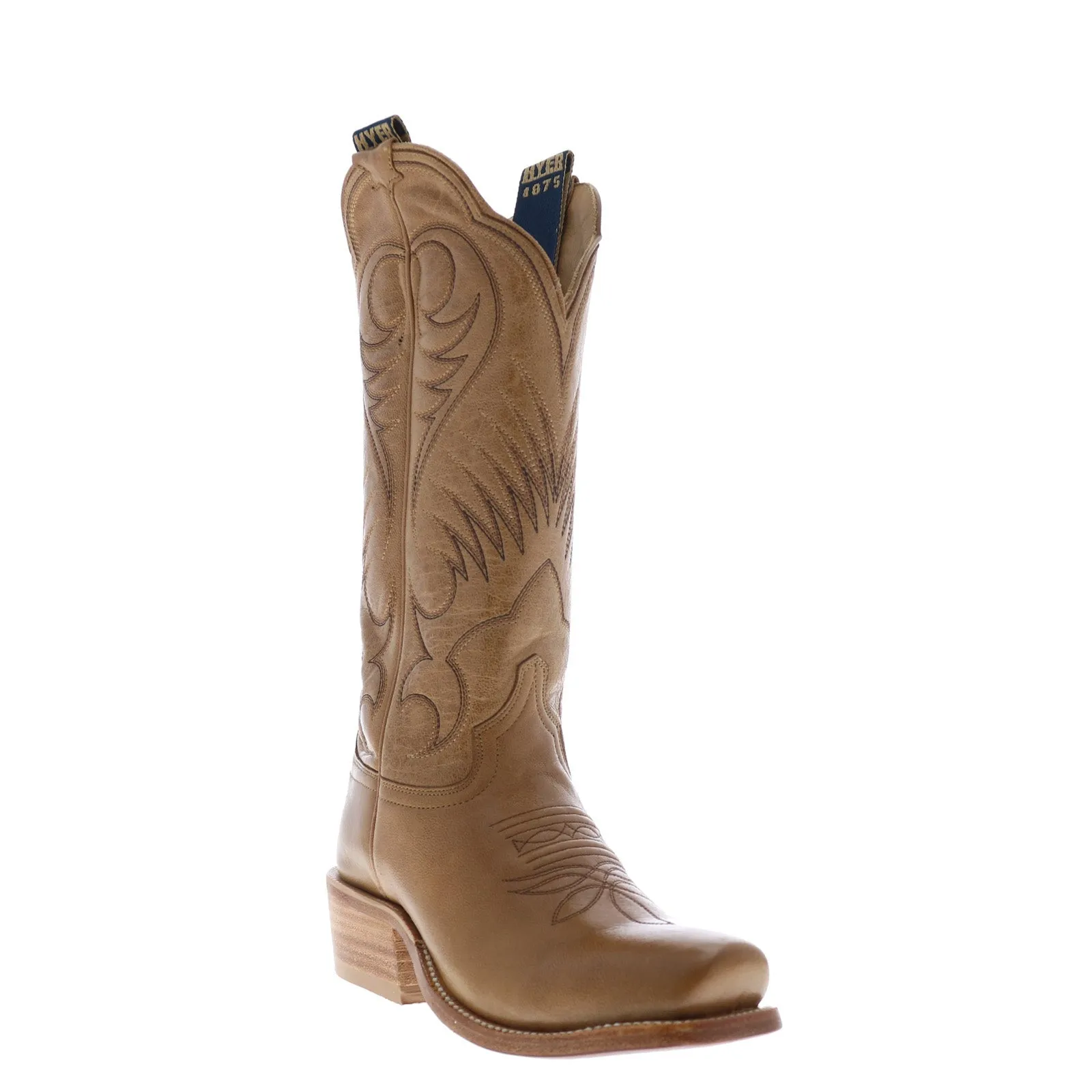 Hyer Leawood 13" HW42008 Womens Brown Goat Leather Western Cowboy Boots Urban Casual