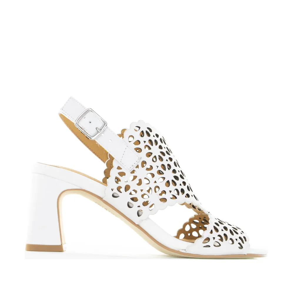 Responsive Clear Heels BRESLEY SAPPER WHITE