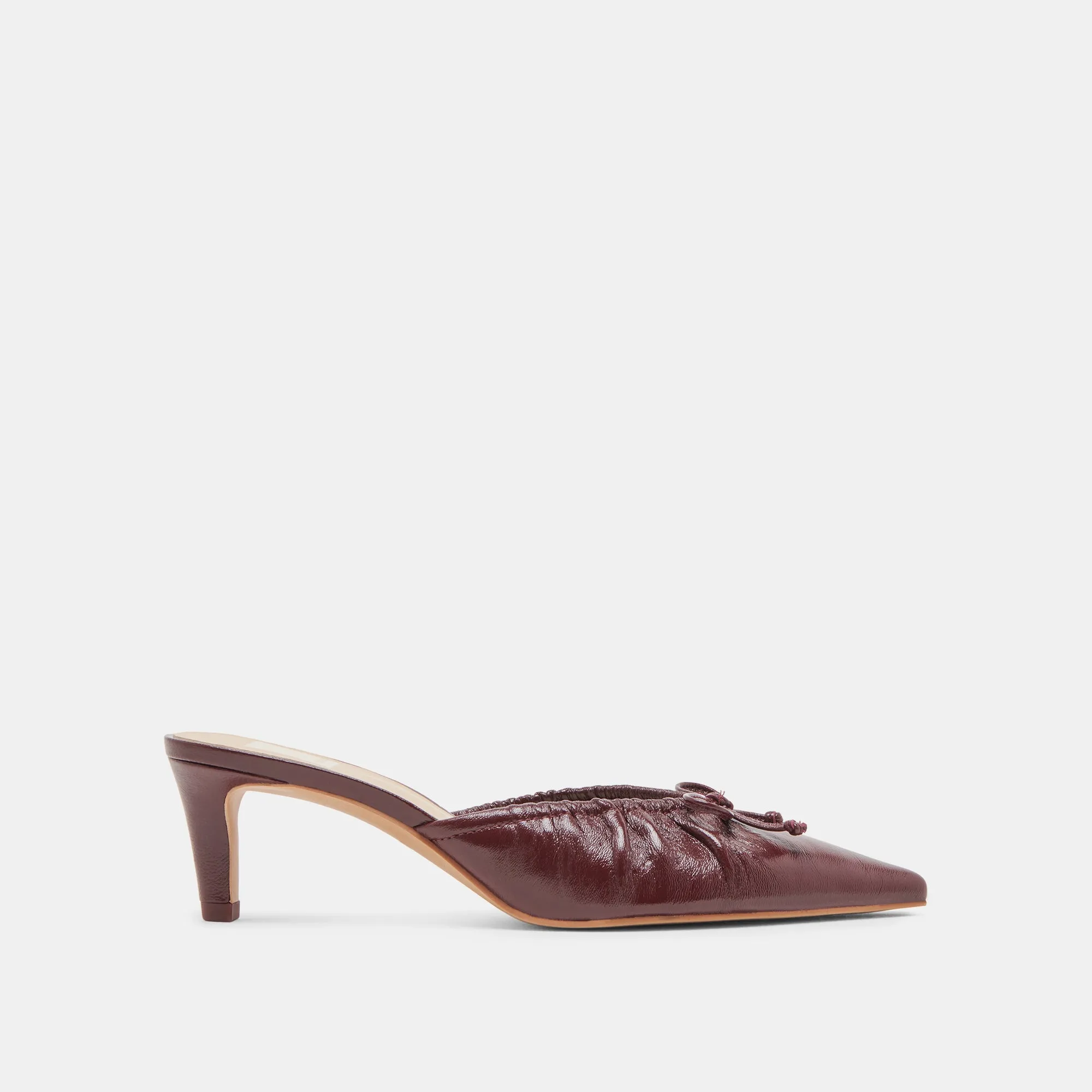 KAIRI MID HEELS CRANBERRY CRINKLE PATENT Firm Ground