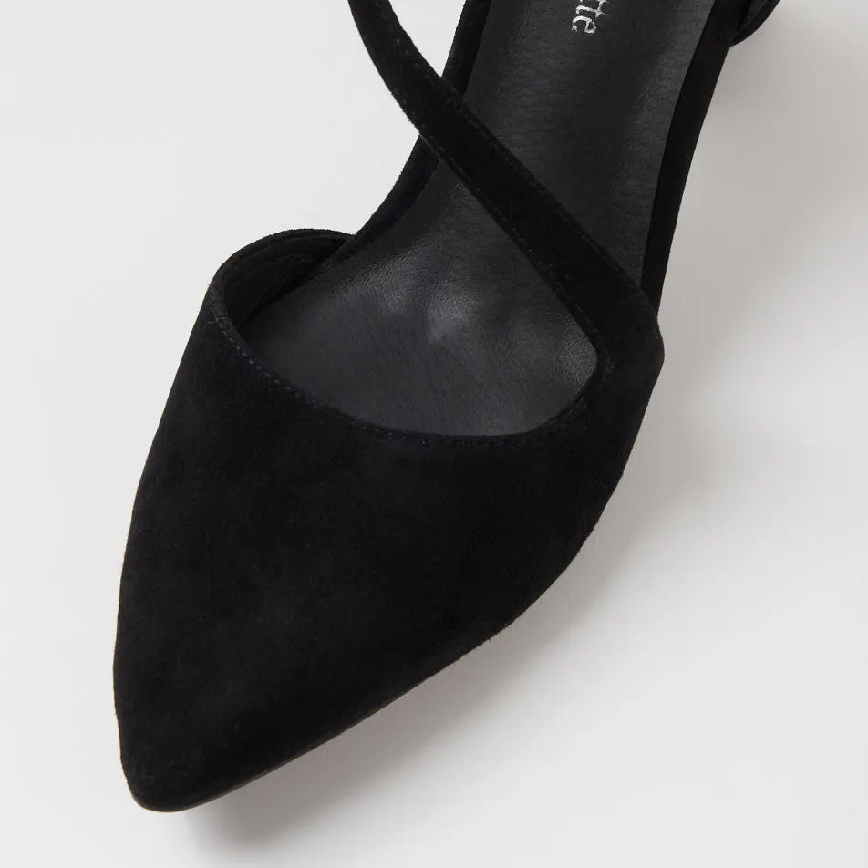 DJANGO & JULIETTE LAHTI BLACK SUEDE Breathable mesh Comfort Cushion