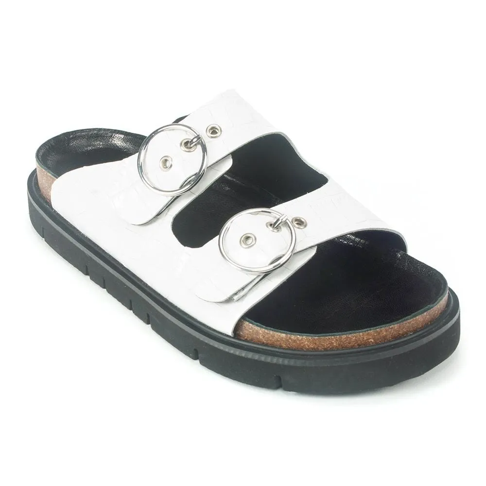 Foot Ease Tech Glow Circle Buckle Lowform Sandal