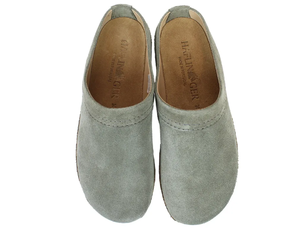 Haflinger Leather Clogs Malmo Khaki River Cross