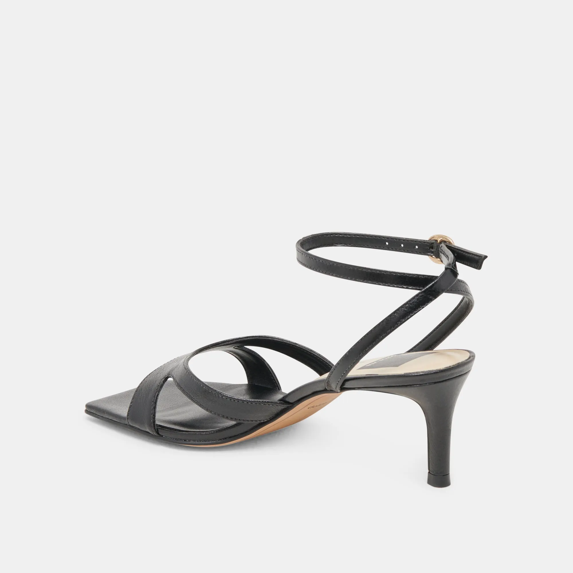BECKI WIDE HEELS MIDNIGHT CRINKLE PATENT Bridal Footwear
