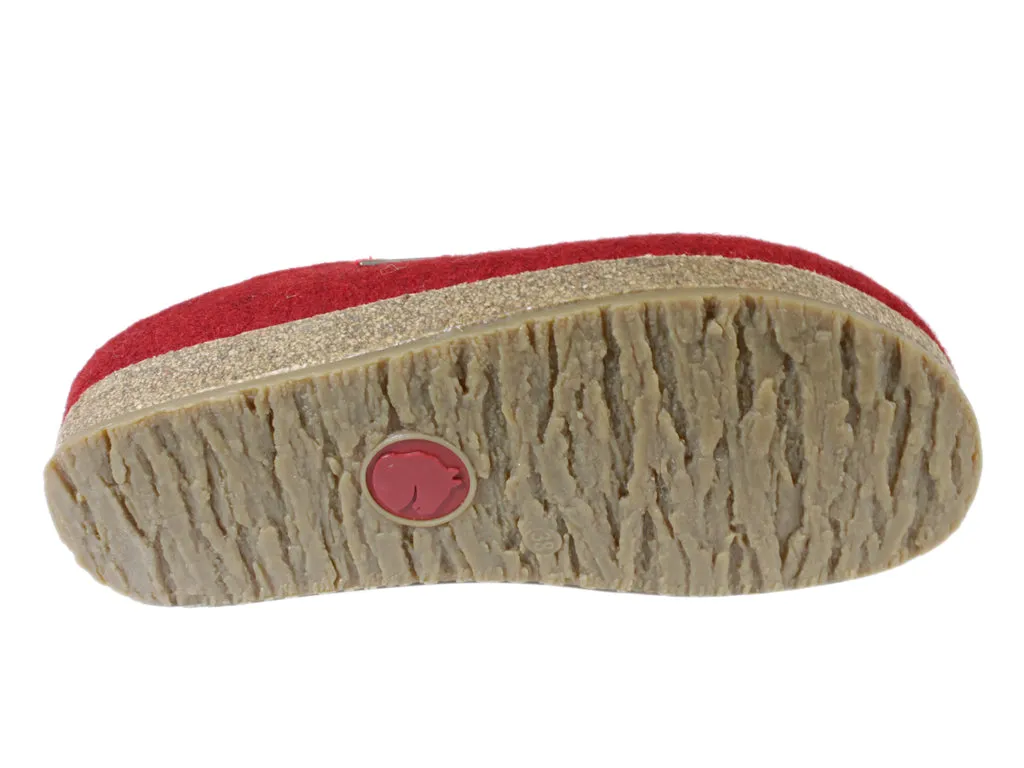 City Bright Haflinger Clogs Grizzly Kris Paprika