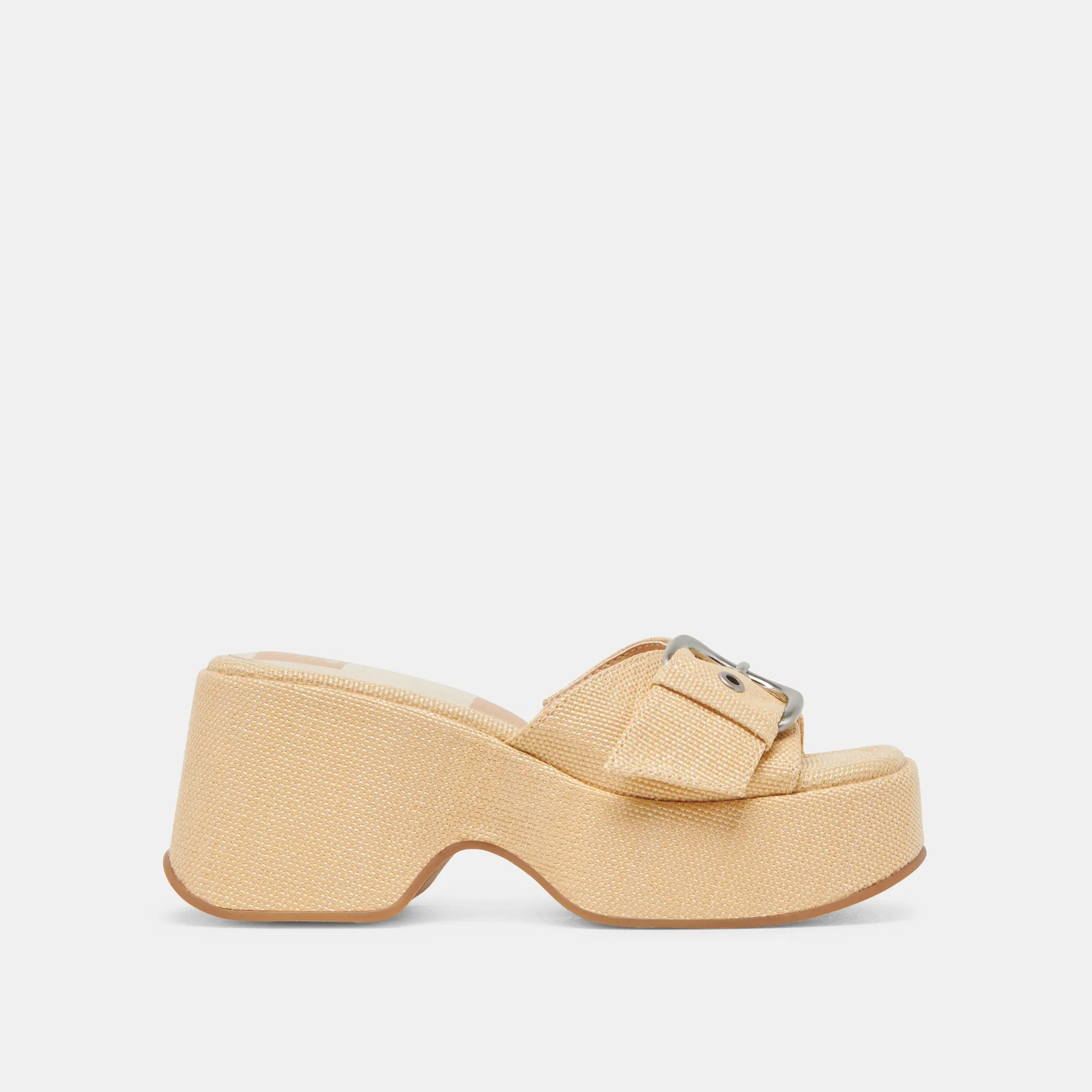 Flexibility Holiday Heels GISEL HEELS LT NATURAL WOVEN RAFFIA