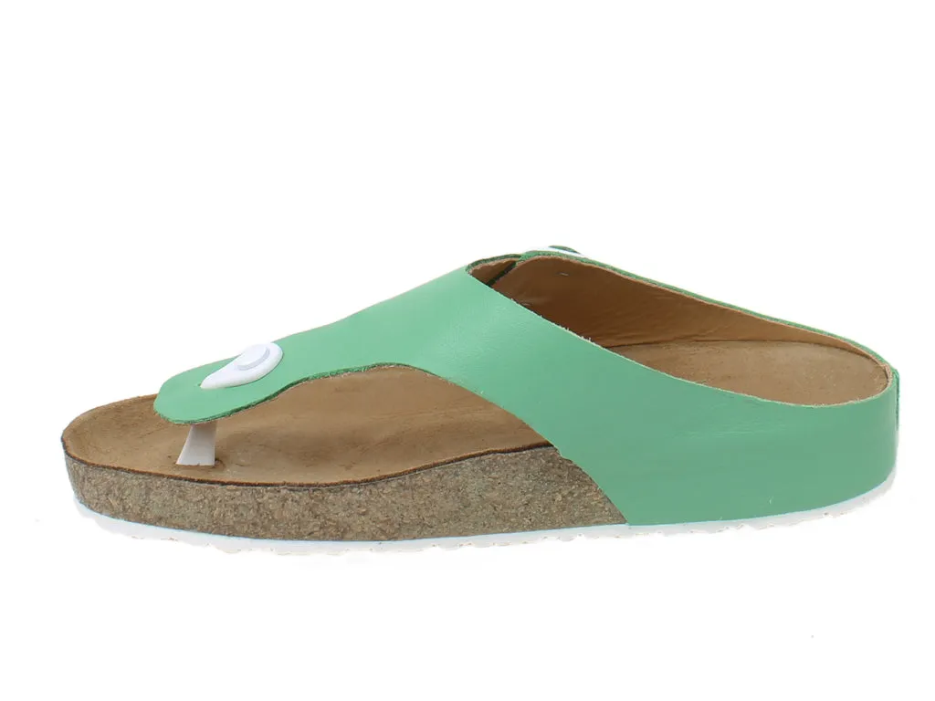 Queen Fit Dream Walk Haflinger Sandals Memphis Green