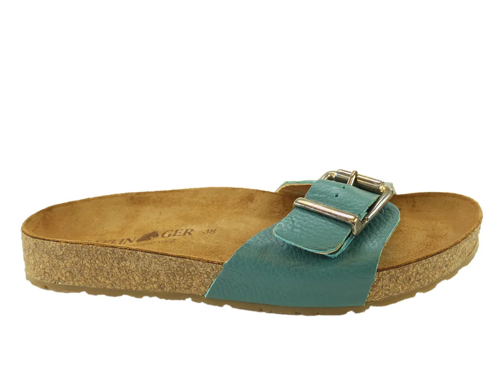 Stride Easy Muscle Aid Size 38/UK5 only - Haflinger Sandals Gina Teal