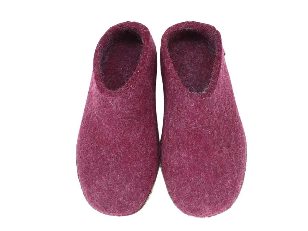 Glerups Slippers open heel Cranberry Footwear For Travel