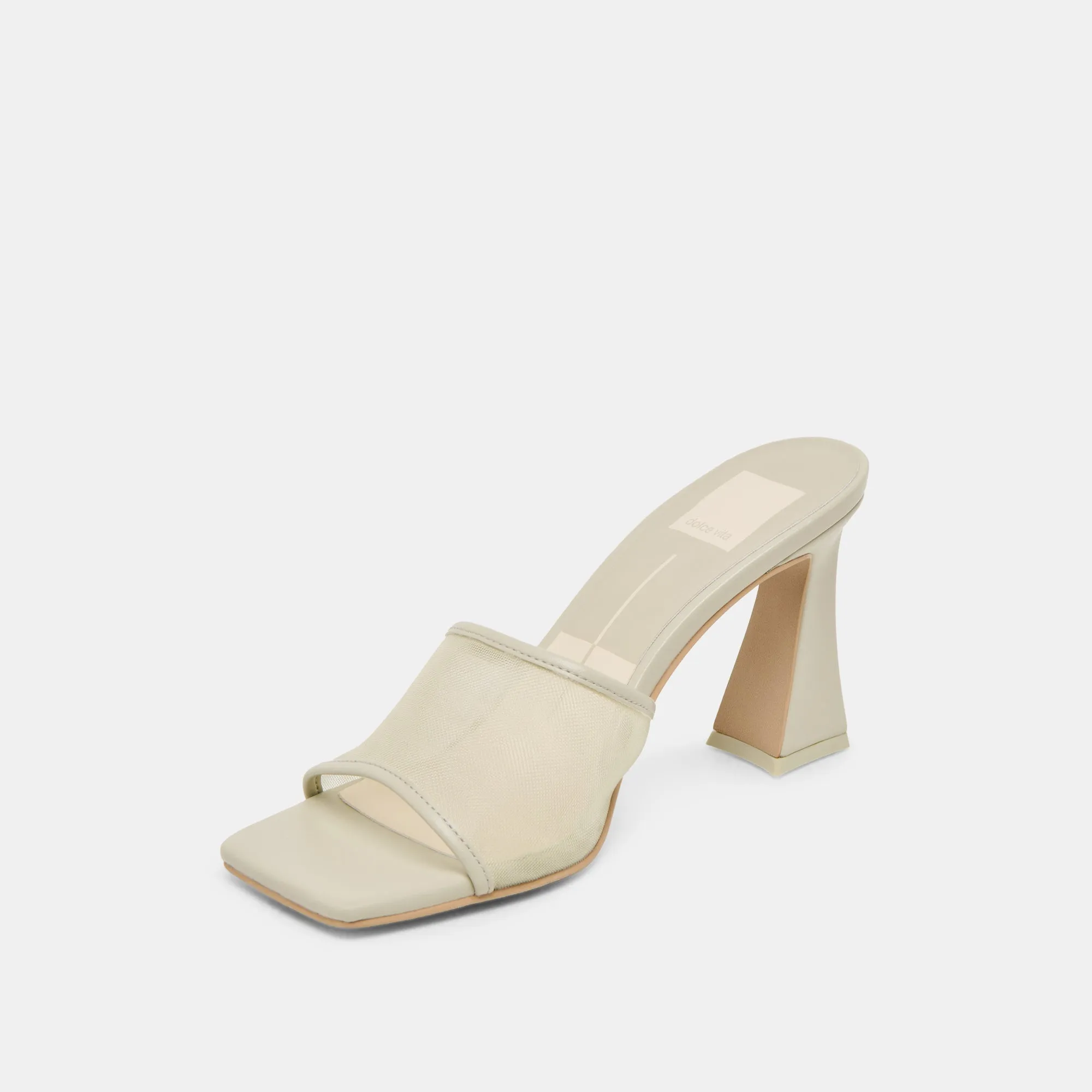 NARDA HEELS LIGHT SAGE MESH Comfortable Platform Heels Glamorous Stilettos