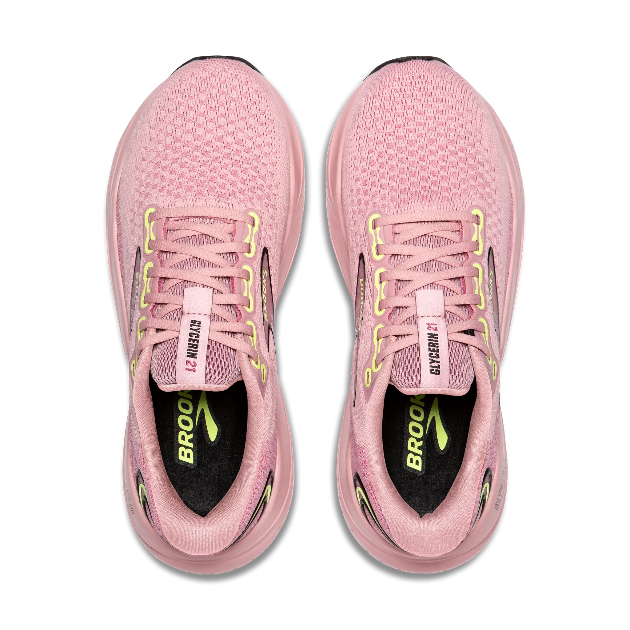 Women's Glycerin 21 running in a nature reserve shoes running in a tennis court area shoes