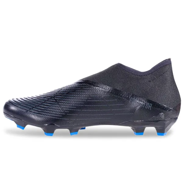 Dry Feel adidas Predator Edge.3 Laceless Firm Ground Soccer Cleats (Core Black)