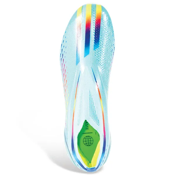adidas X Speedportal  Firm Ground Soccer Cleats Clear Aqua/Solar Red/Power Blue) Grip Power