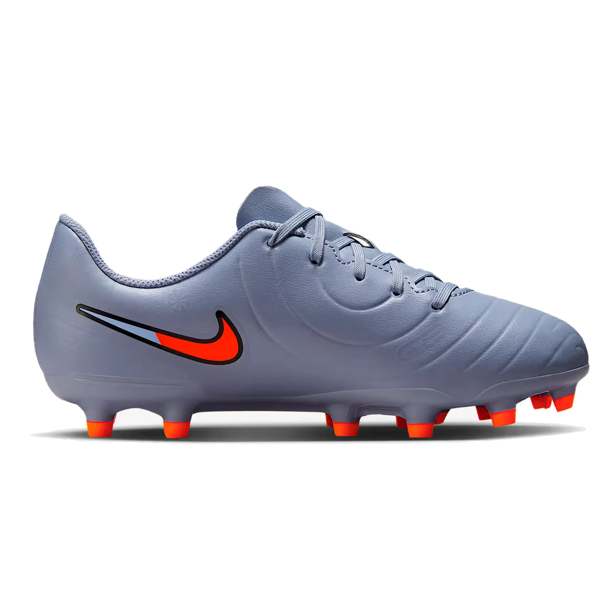 Mid Foot Nike Jr. Legend 10 Club Firm Ground/Ground Soccer Cleats (Blue Eclipse/Black)