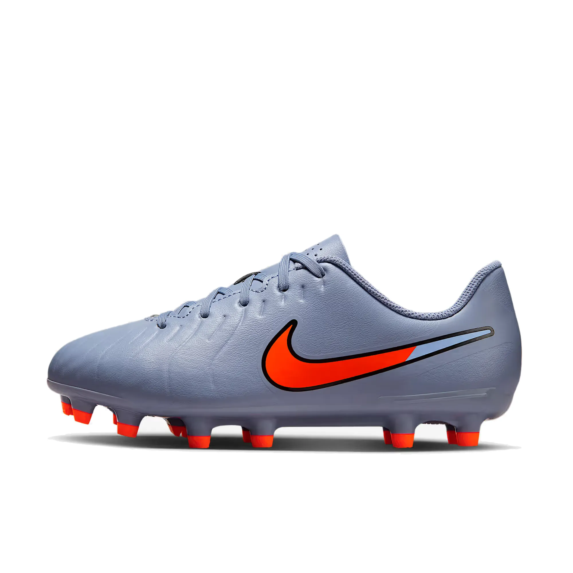 Air Channel Nike Jr. Legend 10 Club Firm Ground/Ground Soccer Cleats (Blue Eclipse/Black)