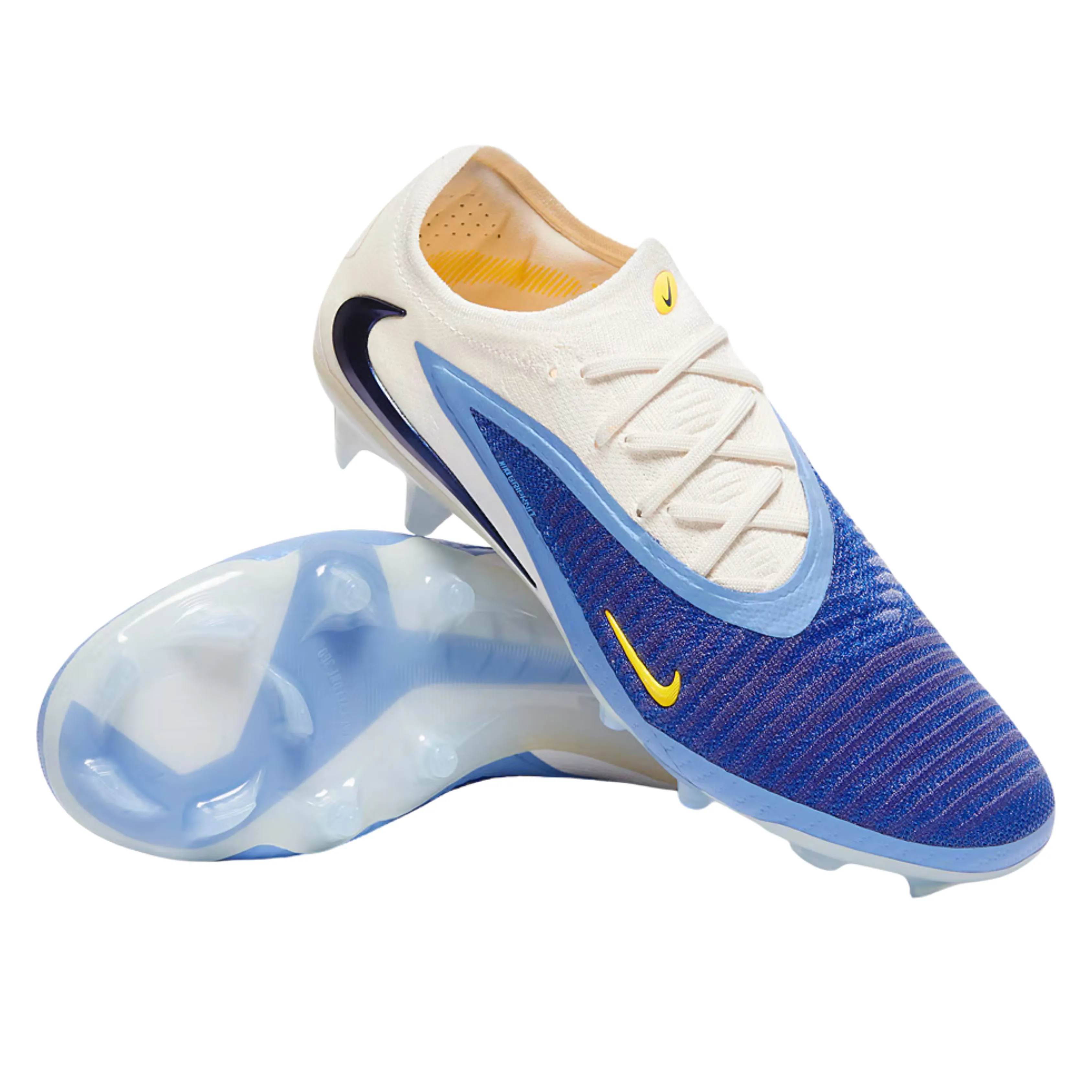 Stable Fit Nike Phantom 6 Low Elite LV8 Firm Ground Soccer Cleats (Racer Blue/Dark Obsidian)