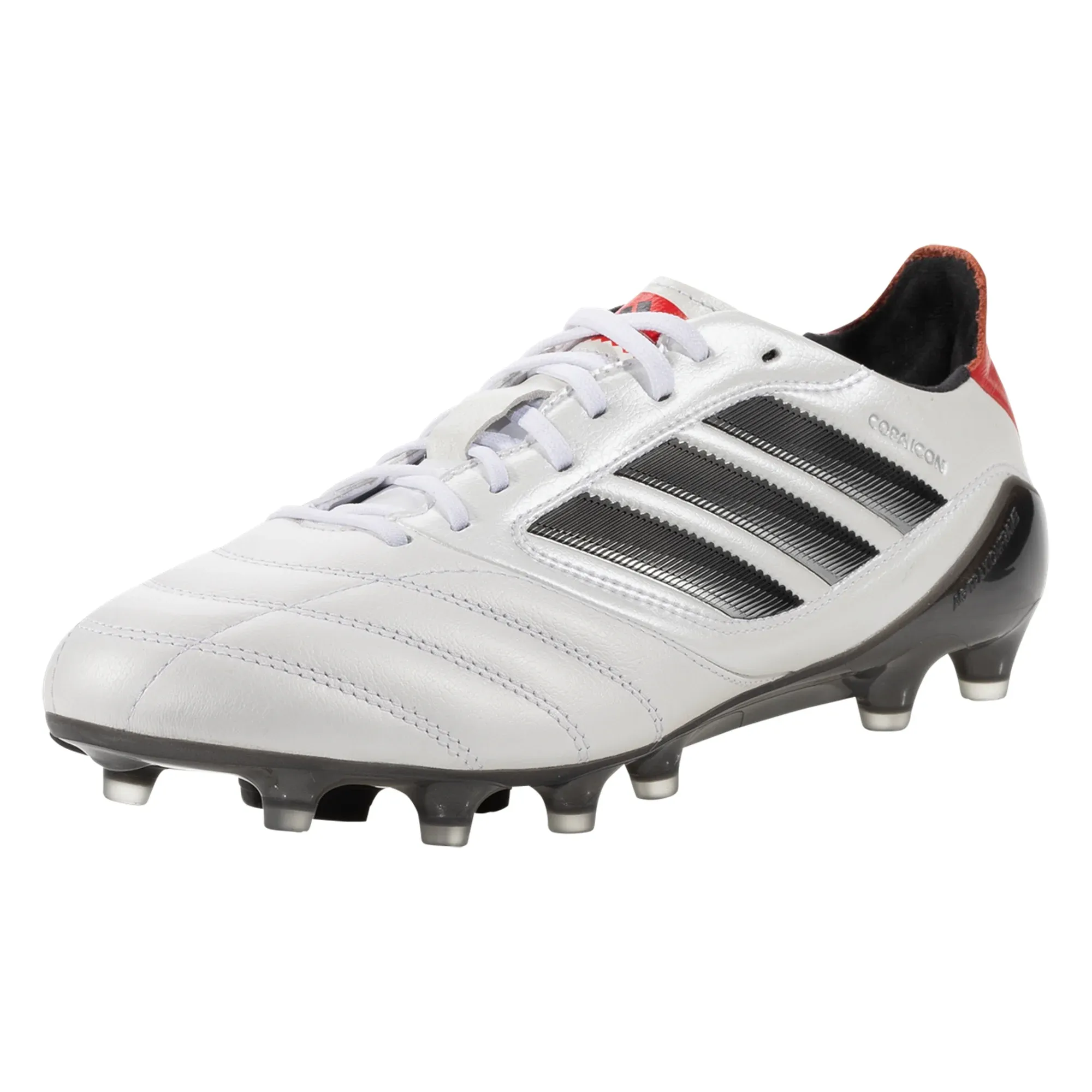 adidas Copa Icon II FG/SG Soccer Cleats (White/Black/Pure Ruby) Daily Play