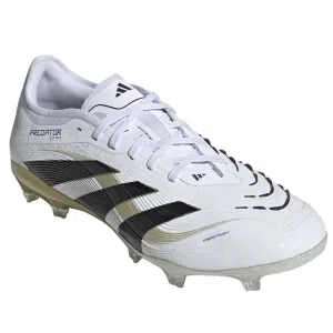 adidas Predator Pro Firm Ground Soccer Cleats (White/Black/Gold Metallic) Forward Sprint Inner lining